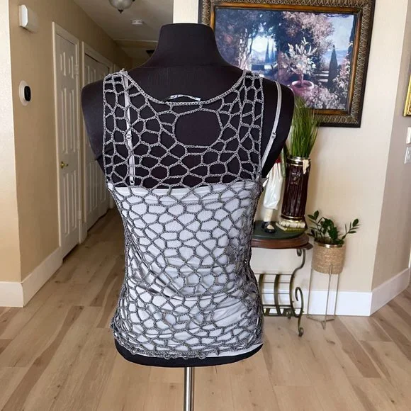 CHRISTIAN DIOR KNIT KNET TOP SIZE S/M - Picture 5 of 8